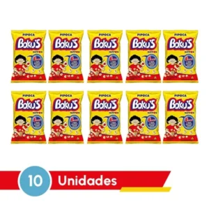 Kit 10 Pipocas Bokus Sabor Manteiga 45g