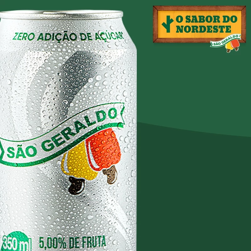 Refrigerante São Geraldo Cajuína Zero 350ml - Imagem 3