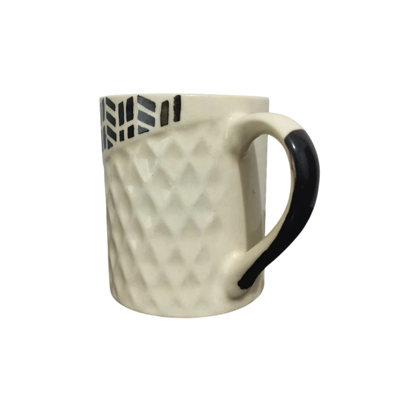 Caneca de Cerâmica Pintura Indígena 300 Ml - Imagem 3