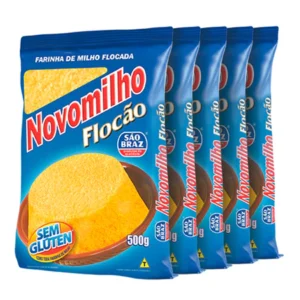 Cuscuz Flocão Novomilho Kit 05 unidades